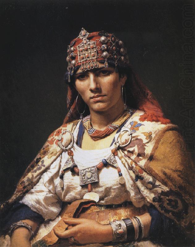 Portrait of a Kabylie Woman, Algeria, Frederick Arthur Bridgman